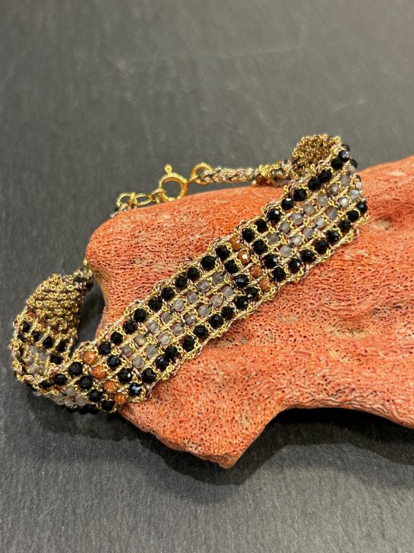Bracelet JAIPUR Labradorite / Spinelle