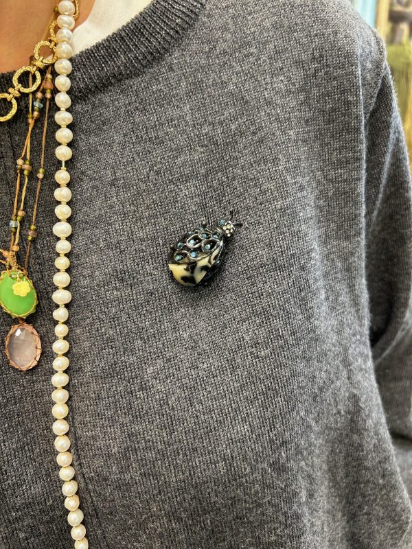 Broche COCCI Noire – Image 3