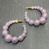 Boucles d'oreilles ANDY Mauve