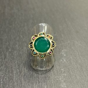 BAGUE 6722 ONYX VERT