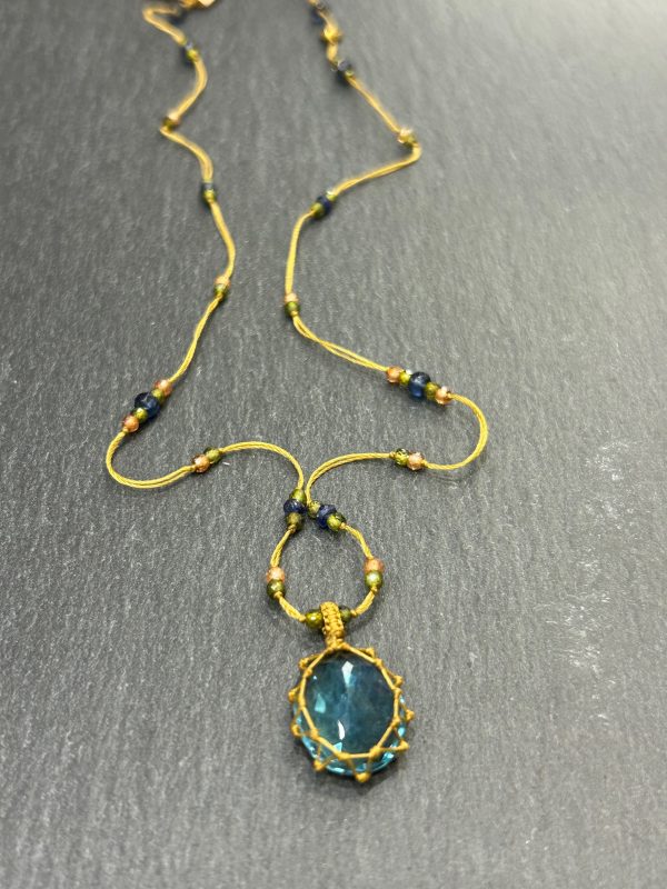 Collier TIBETAN Fluorite Bleue