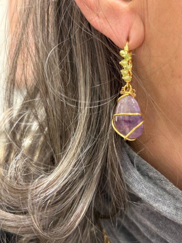 Boucles d'oreilles TAO Améthyste – Image 3