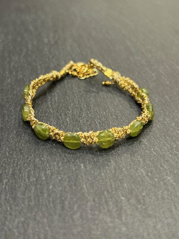Bracelet CHANDRA Grenat vert