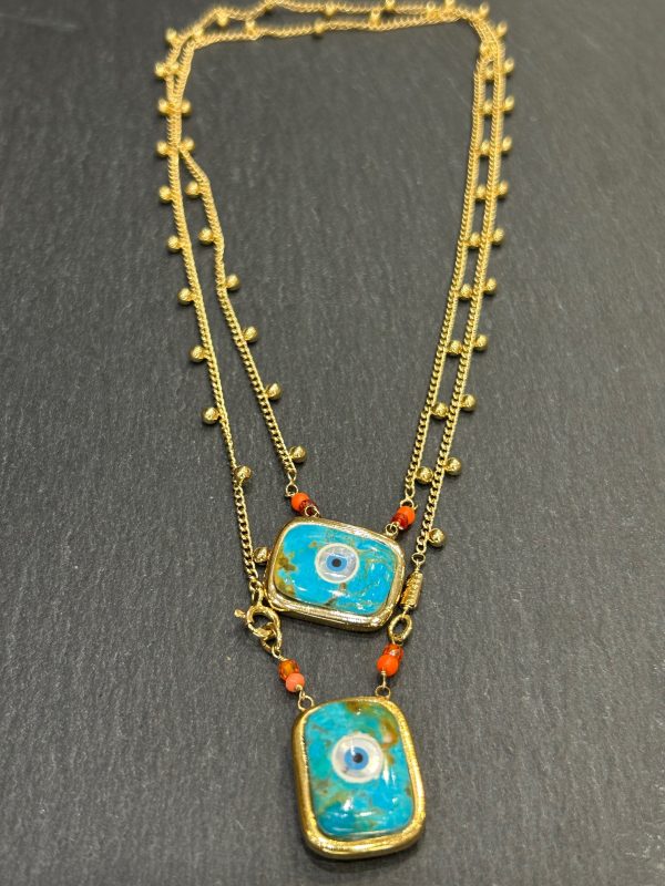 Collier SCAPULAIRE Turquoise