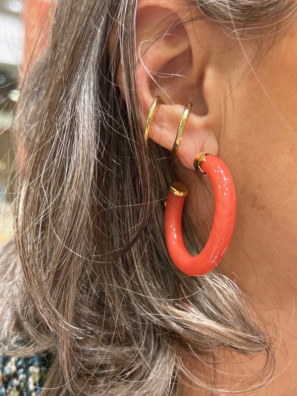 Boucles d'oreilles Caftan Corail – Image 3