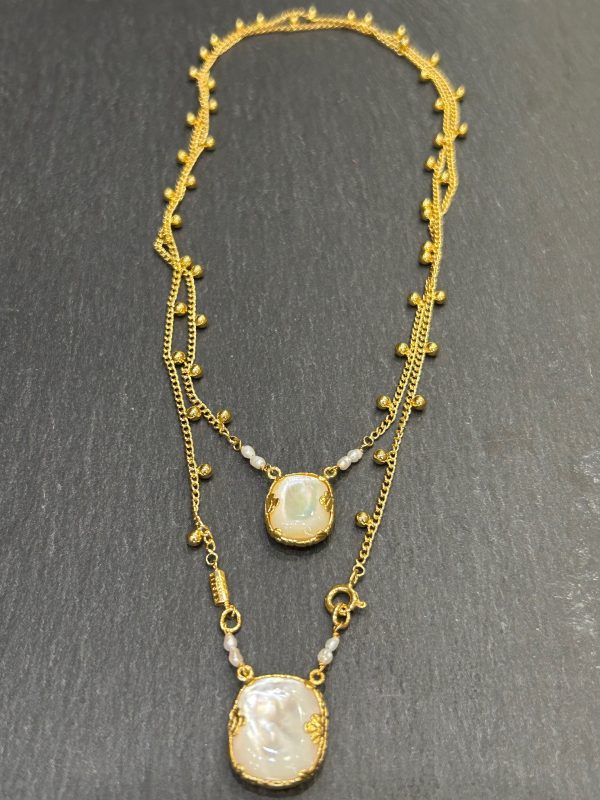 Collier SCAPULAIRE NACRE