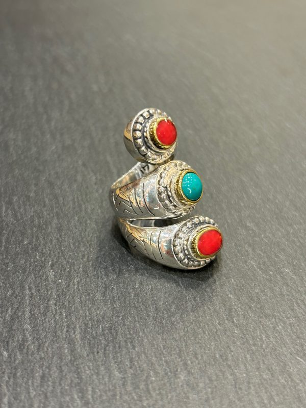 Bague J941 Gorgone / Turquoise – Image 4