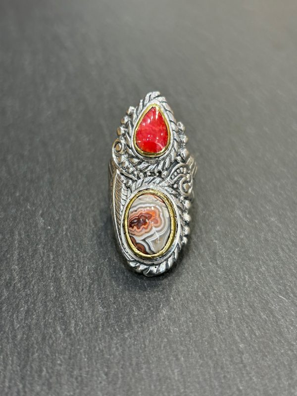 Bague J942 Gorgone / Laguna