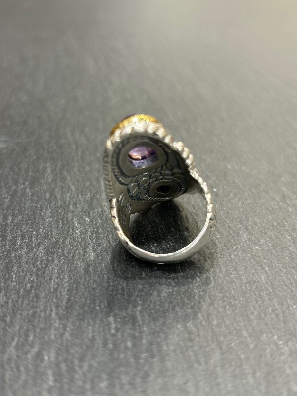 Bague J942 Améthyste / Charoite – Image 5