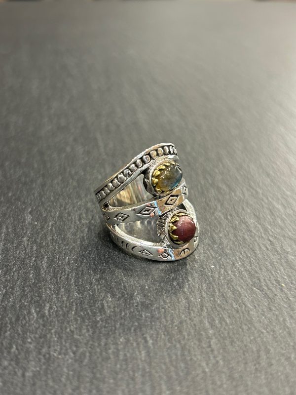 Bague J920 Tourmaline / Labradorite – Image 4