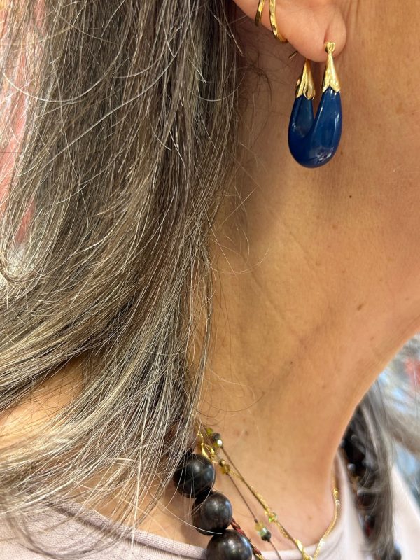 Boucles d'oreilles ECUME Marine – Image 3