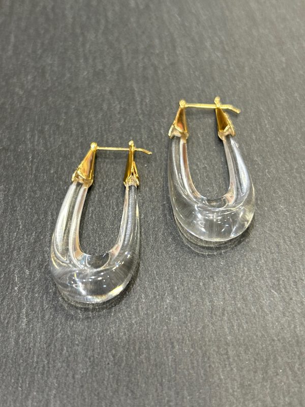 Boucles d'oreilles ECUME Transparente