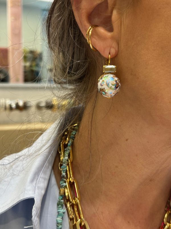 Boucles d'oreilles  DECALCO Blanche – Image 3
