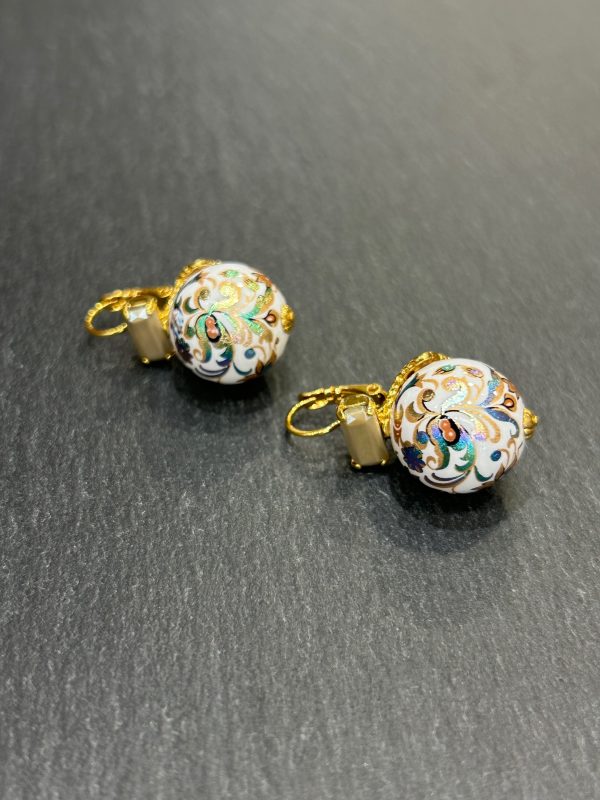 Boucles d'oreilles  DECALCO Blanche