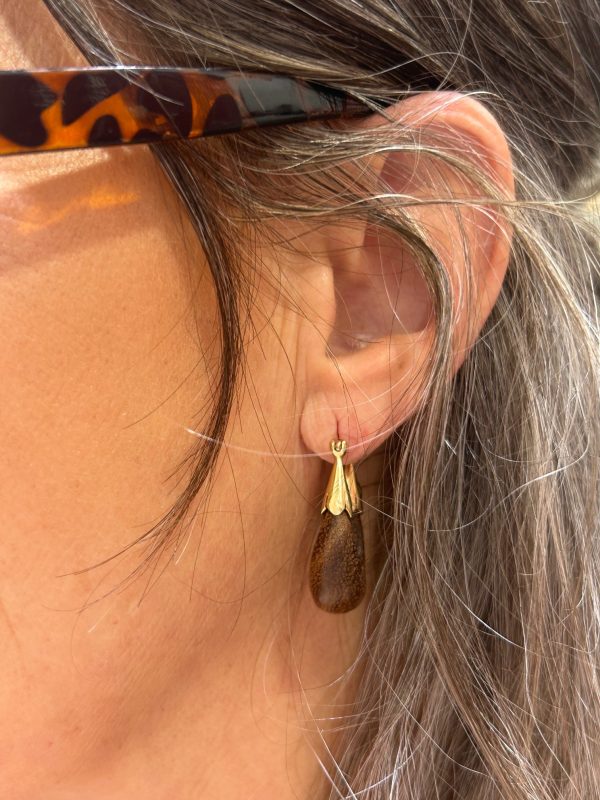 Boucles d'oreilles ECUME Bois – Image 3