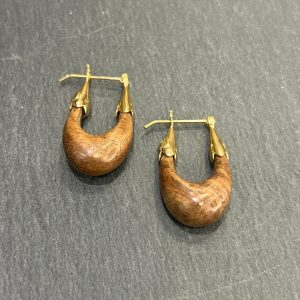 Boucles d'oreilles ECUME Bois