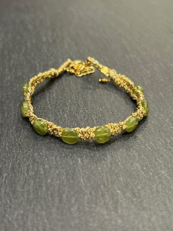Bracelet CHANDRA Grenat vert