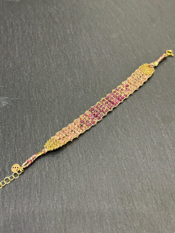 Bracelet JAIPUR Rhodonite / tourmaline rubis – Image 4