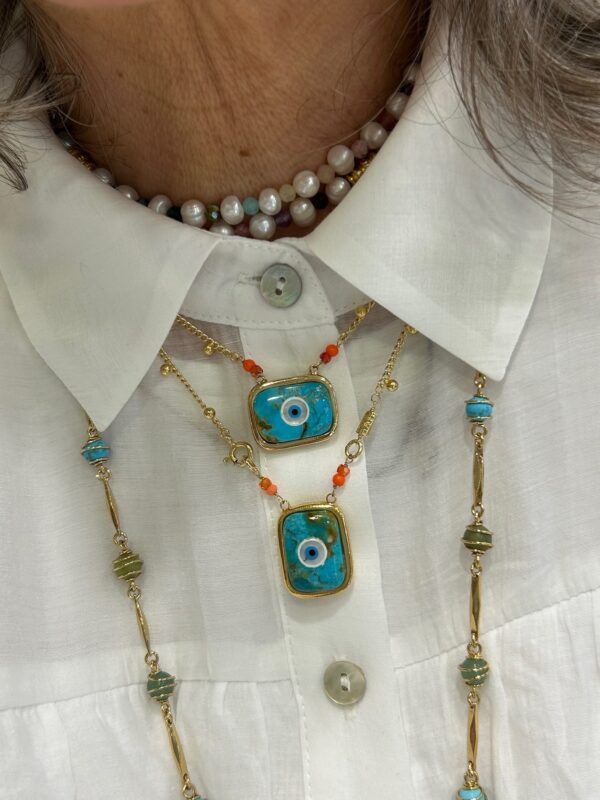Collier SCAPULAIRE Turquoise – Image 3