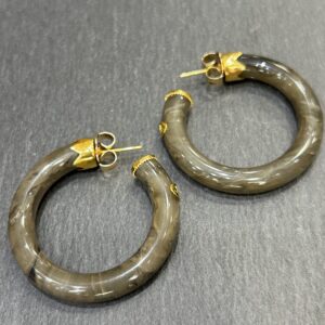 Boucles d'oreilles CAFTAN Kaki
