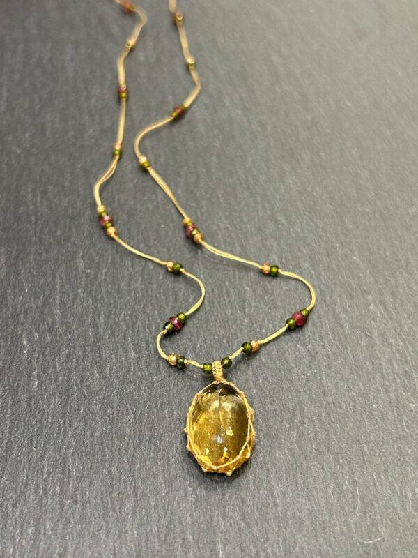Collier TIBETAN Citrine