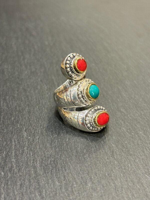 Bague J941 Gorgone / Turquoise – Image 4