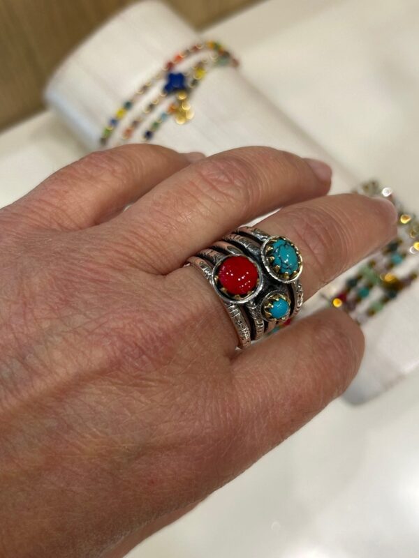 Bague J917 Gorgone / Turquoise – Image 3