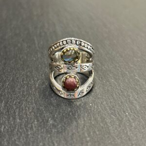 Bague J920 Tourmaline / Labradorite