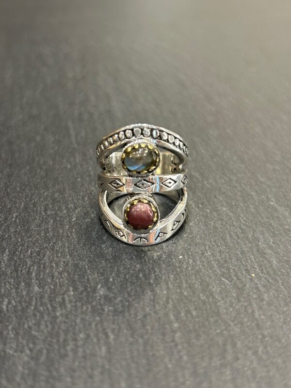 Bague J920 Tourmaline / Labradorite