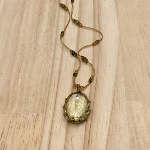 Collier Tibetan Améthyste verte