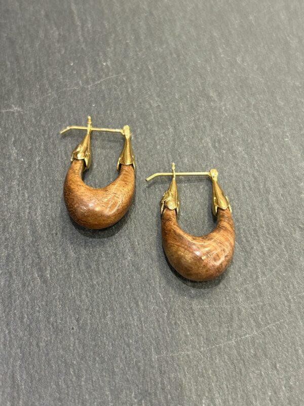 Boucles d'oreilles ECUME Bois