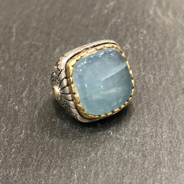 Bague J798 Aigue Marine