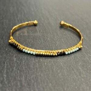 BRACELET LYRE - AMAZONITE ONYX - ASTREE