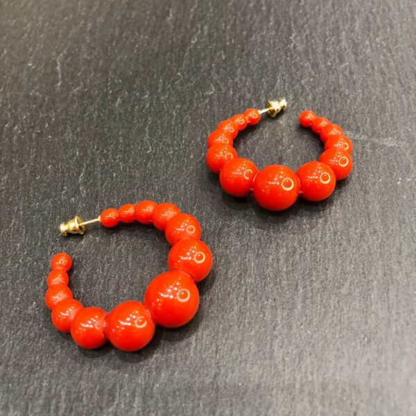 Boucles d'oreilles Andy Rouge