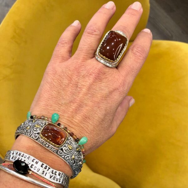 Bague J866 CORNALINE – Image 2