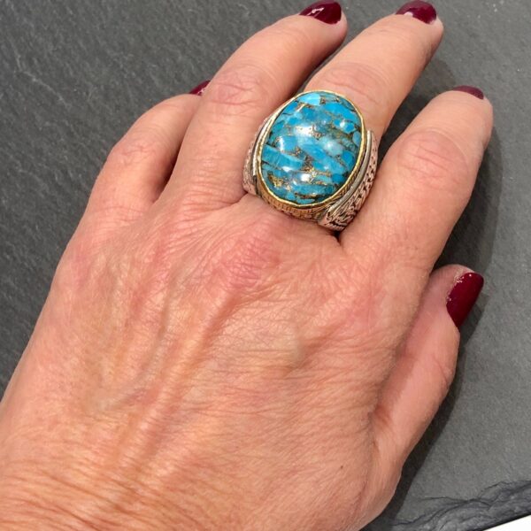 Bague J862 TURQUOISE MOHAVE – Image 2