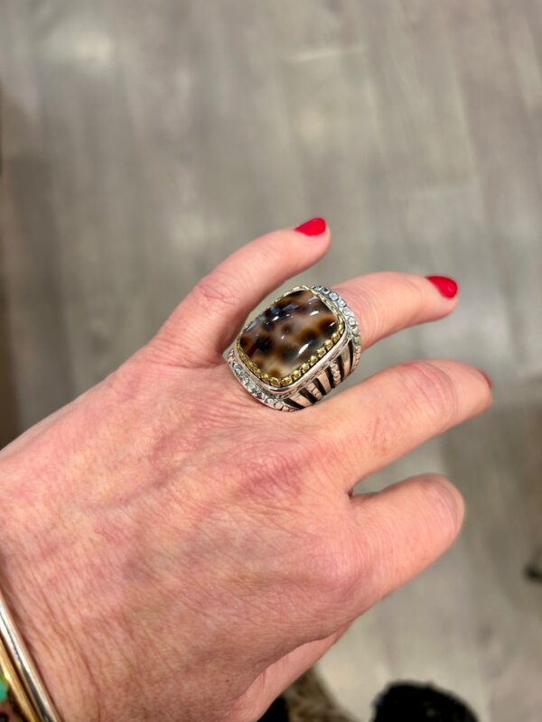 Bague J879 Coquillage porcelaine – Image 2