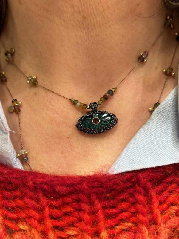 Collier IRIS Onyx Vert – Image 2