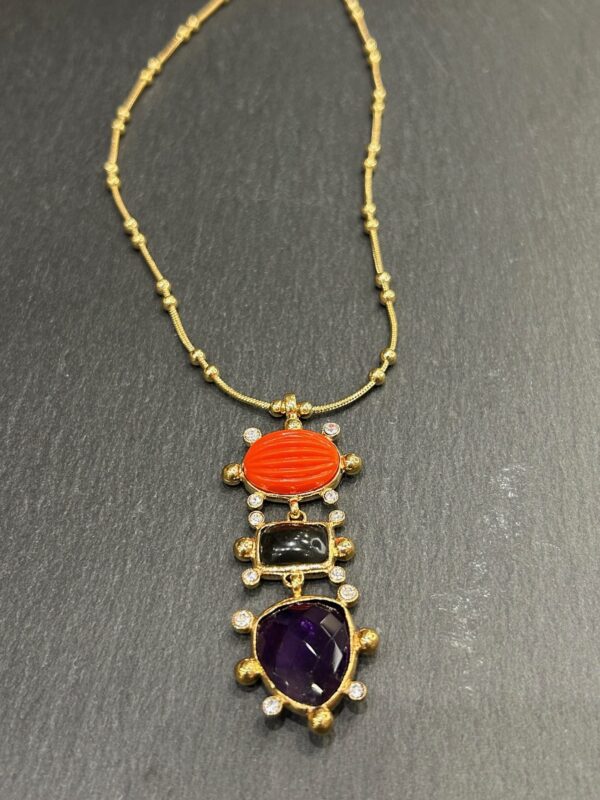 Collier Tiki Balsate/Améthyste
