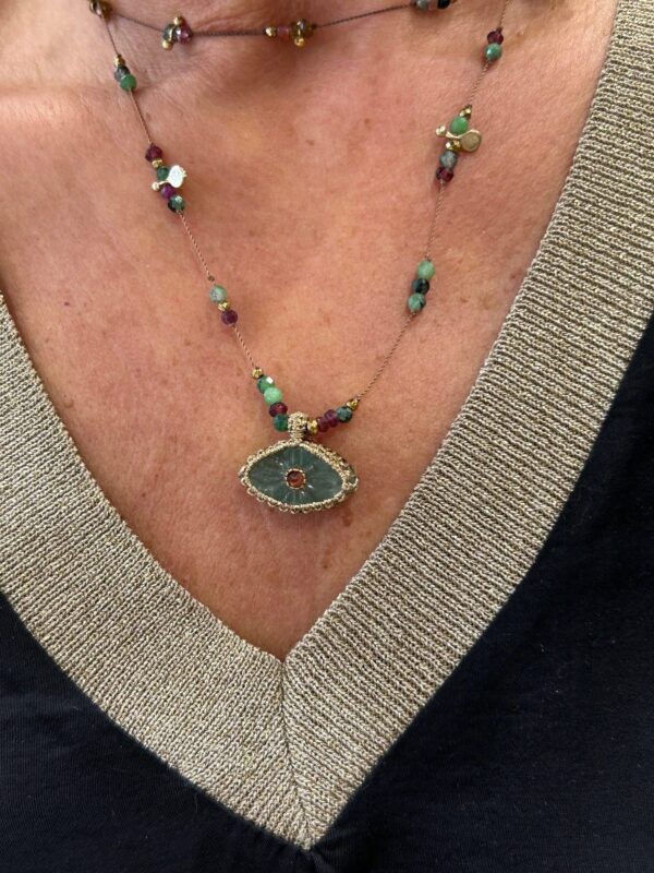 Collier IRIS Chrysoprase – Image 3