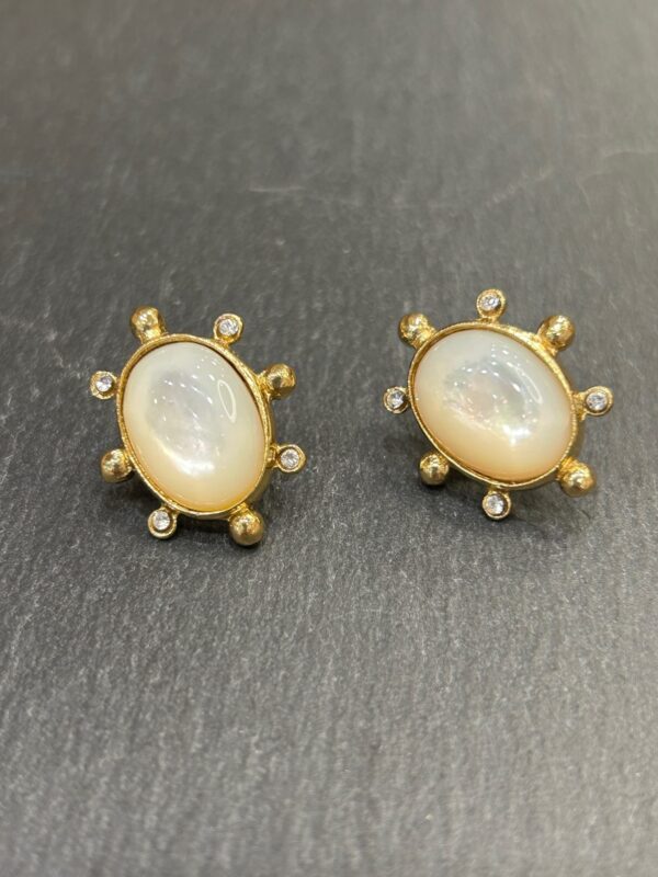 Boucles d'oreilles Tiki Nacre