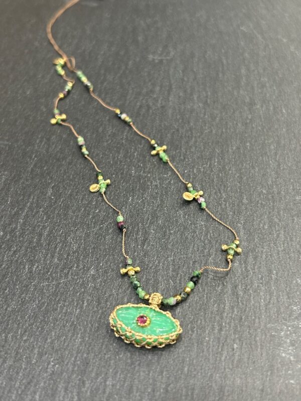 Collier IRIS Chrysoprase