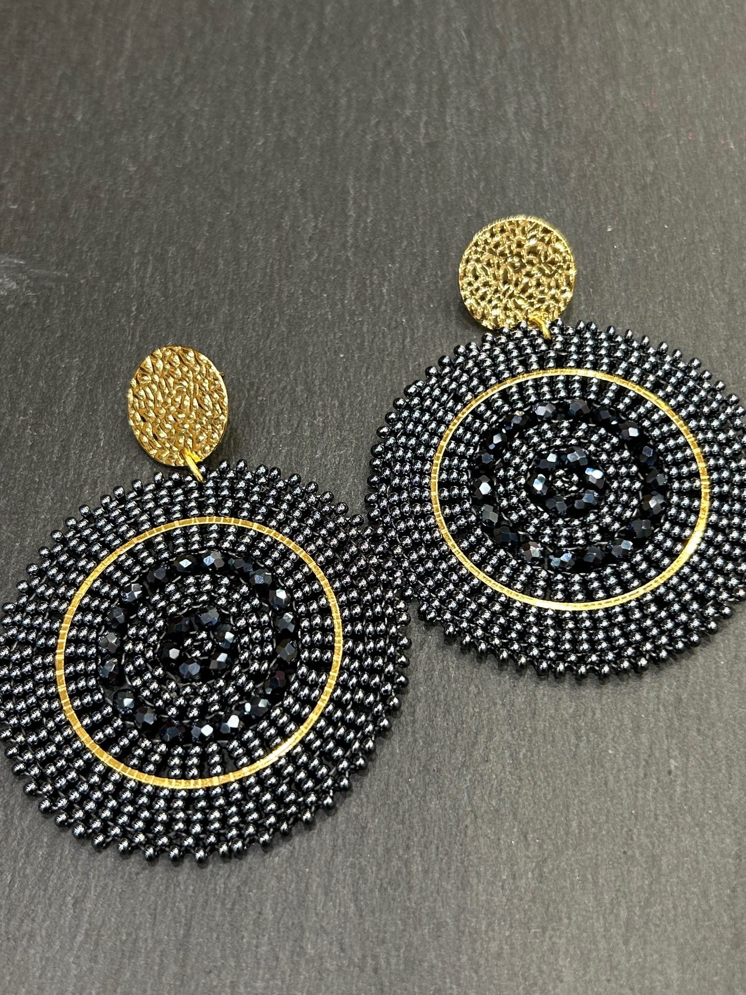 Boucles ESPAGNOLA Gris Bleu