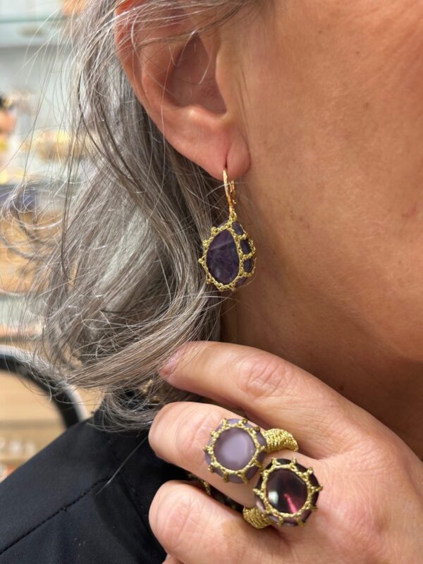 Boucles d'oreilles MYMY Violette – Image 2