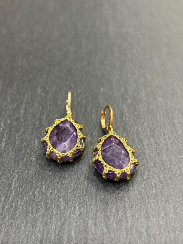 Boucles d'oreilles MYMY Violette