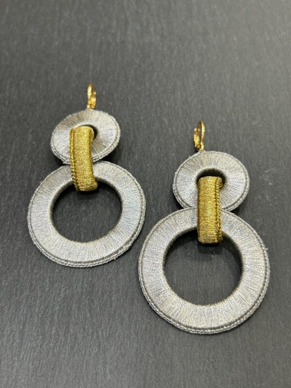 Boucles d'oreilles BILLIE argent / doré
