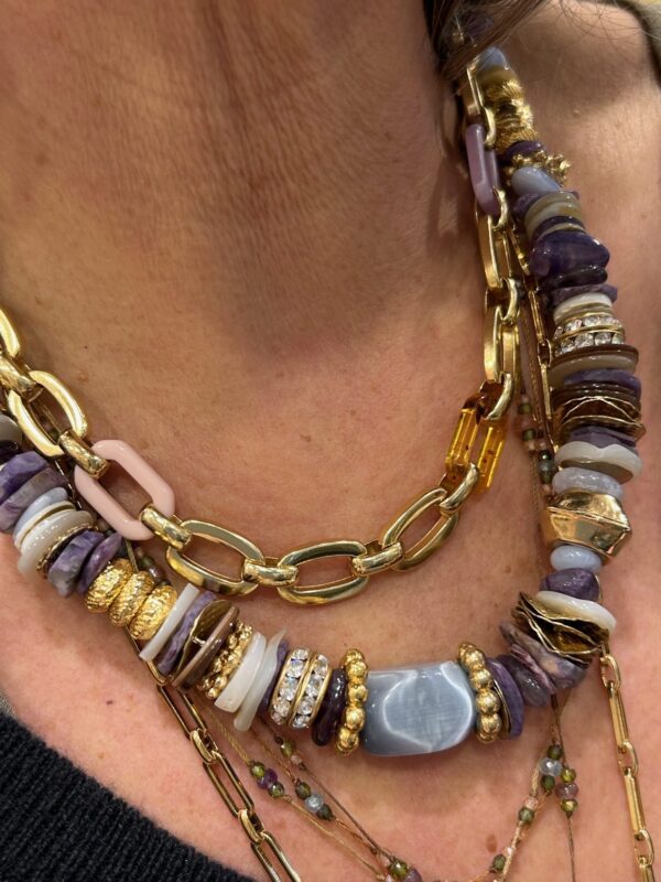 Collier KAMAE Mauve – Image 3