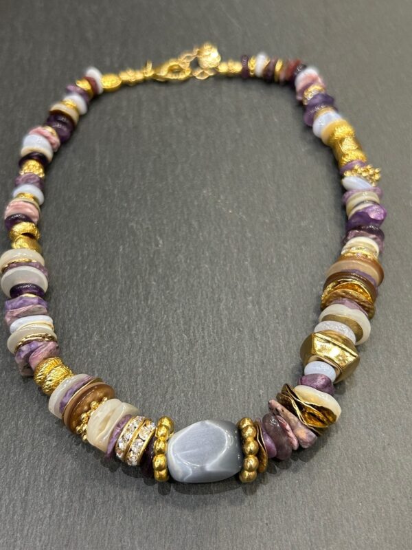 Collier KAMAE Mauve