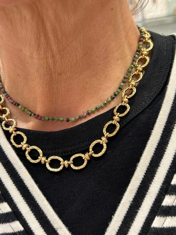 Collier POESIE Rubis zoizite – Image 3