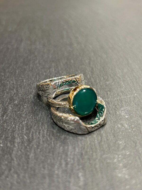 Bague 6296 Onyx vert – Image 3